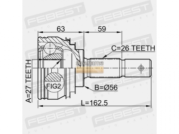 Outer CV Joint 0110-012 (FEBEST)