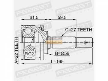 Outer CV Joint 0210-051 (FEBEST)
