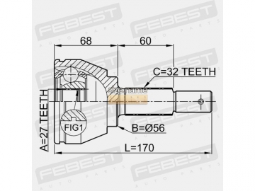 Outer CV Joint 0210-A35 (FEBEST)