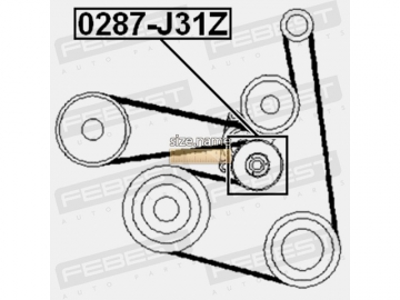 Idler pulley 0287-J31Z (FEBEST)