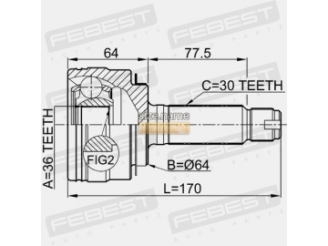 Outer CV Joint 0310-PL (FEBEST)