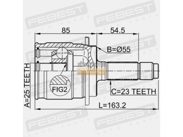 Outer CV Joint 0310-RD5R (FEBEST)