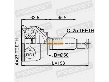 Outer CV Joint 0410-005 (FEBEST)