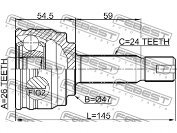 Outer CV Joint 0410-A13 (FEBEST)