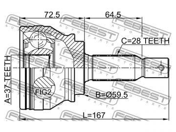 Outer CV Joint 0410-CW6 (FEBEST)