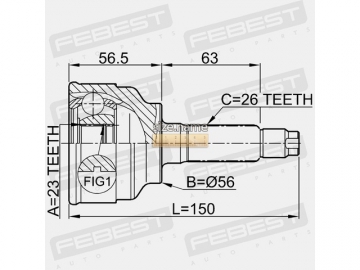 Outer CV Joint 0510-005 (FEBEST)