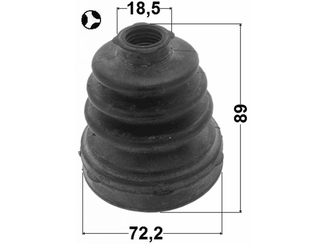 Specifications of CV joint boot 0515-BKT (FEBEST) photo 