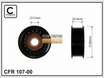 Idler pulley 107-00 (Caffaro)