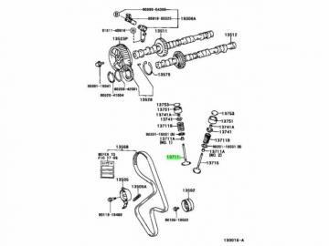 Engine valve 13711-22030 (TOYOTA)