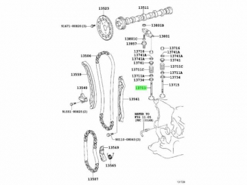 Engine valve 13711-33031 (TOYOTA)