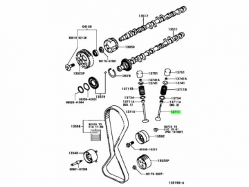 Engine valve 13711-54020 (TOYOTA)