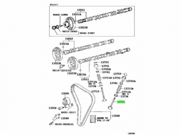 Engine valve 13711-54020 (TOYOTA)