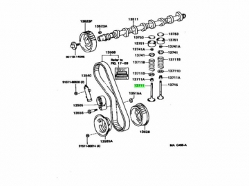 Engine valve 13711-54040 (TOYOTA)