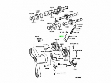 Engine valve 13711-62030 (TOYOTA)