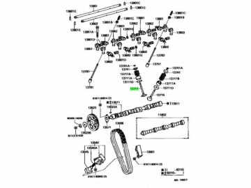 Engine valve 13711-64011 (TOYOTA)