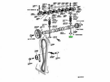 Engine valve 13711-64011 (TOYOTA)
