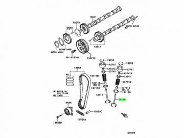 Engine valve 13715-15070 (TOYOTA)