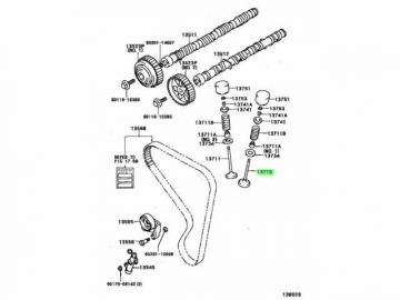 Engine valve 13715-15070 (TOYOTA)