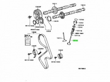 Engine valve 13715-16060 (TOYOTA)