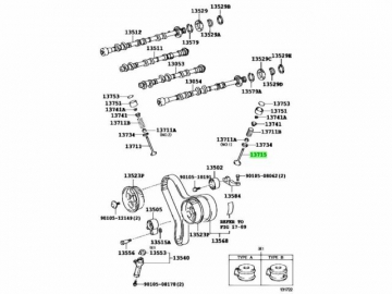 Engine valve 13715-20020 (TOYOTA)