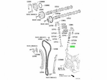 Engine valve 13715-47010 (TOYOTA)