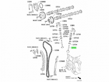 Engine valve 13715-47010 (TOYOTA)