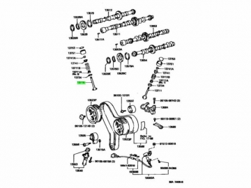 Engine valve 13715-62050 (TOYOTA)