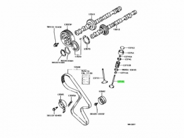 Engine valve 13715-64030 (TOYOTA)