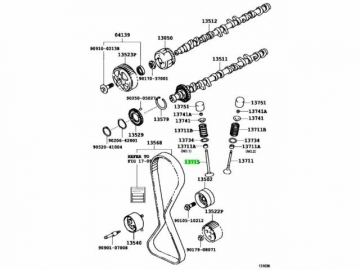 Engine valve 13715-70080 (TOYOTA)