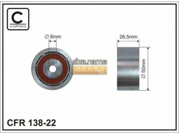 Idler pulley 138-22 (Caffaro)