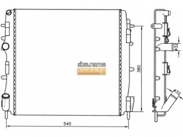 Радиатор двигателя 58316A (NRF)