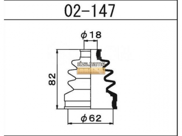 CV Joint Boot 02-147 (MARUICHI)