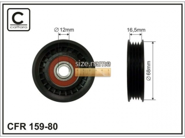 Idler pulley 159-80 (Caffaro)
