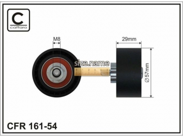 Idler pulley 161-54 (Caffaro)