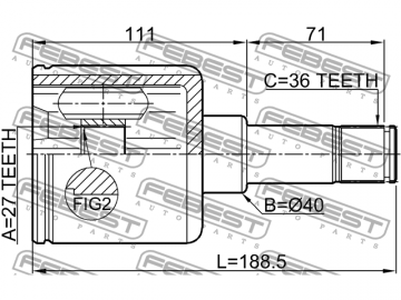 Inner CV Joint 2111-FYLH (FEBEST)