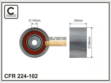 Idler pulley 224-102 (Caffaro)