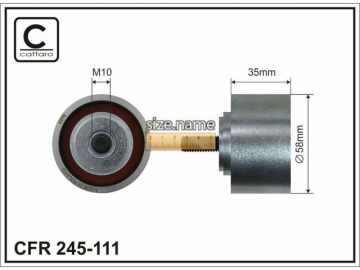 Idler pulley 245-111 (Caffaro)