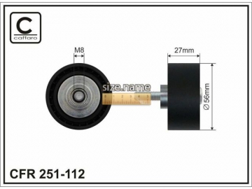 Idler pulley 251-112 (Caffaro)