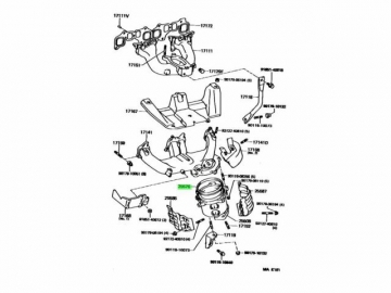 Exhaust Pipe Ring 25576-15020 (TOYOTA)