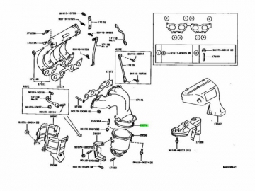 Exhaust Pipe Ring 25576-15020 (TOYOTA)