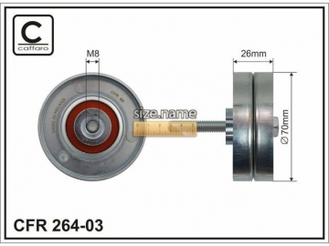 Idler pulley 264-03 (Caffaro)