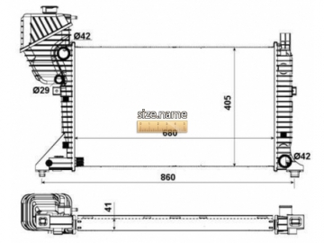 Engine Radiator 55348A (NRF)