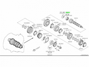 Подшипник 32264-00QAB (NISSAN)