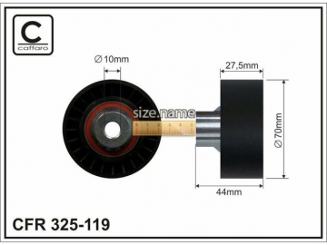 Idler pulley 325-119 (Caffaro)