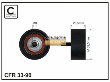 Idler pulley 33-90 (Caffaro)