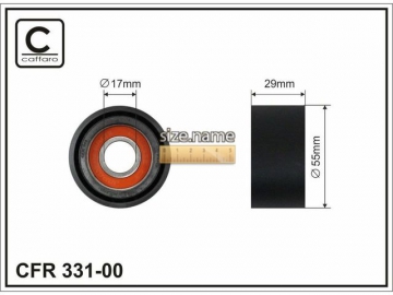 Idler pulley 331-00 (Caffaro)