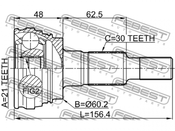 Outer CV Joint 3410-PANR (FEBEST)