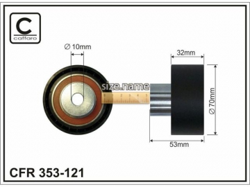 Idler pulley 353-121 (Caffaro)