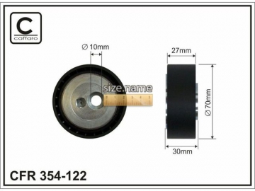 Idler pulley 354-122 (Caffaro)