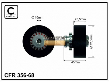 Idler pulley 356-68 (Caffaro)